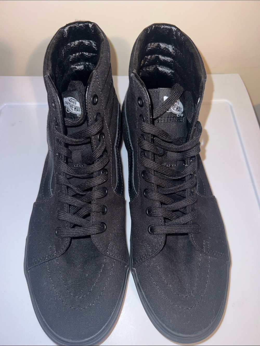 Vans Black High-Top Canvas Sneakers